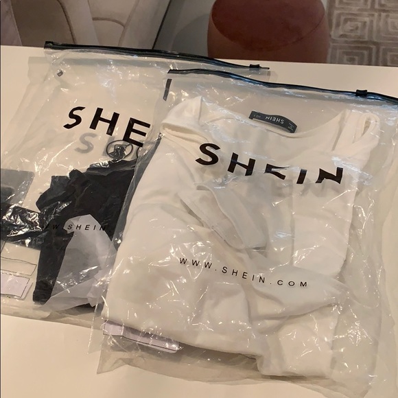 Shein bodysuits.Never worn. 2 avail -Black/white. - Picture 3 of 3